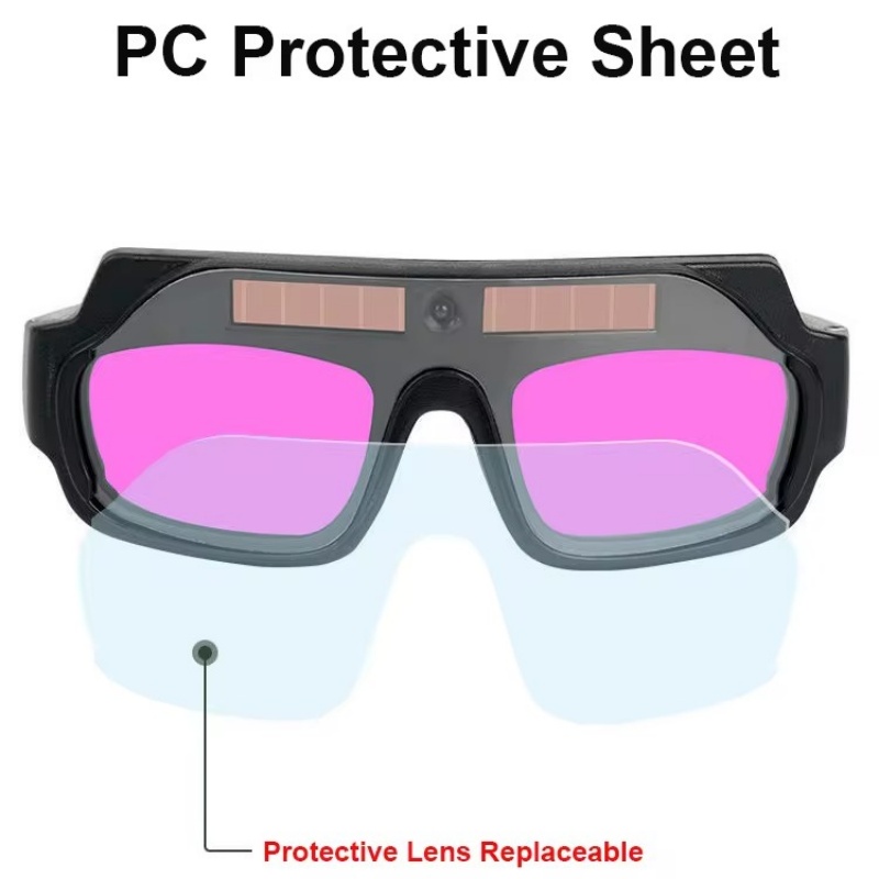 Solar Powered Auto Darkening Welder Glasses